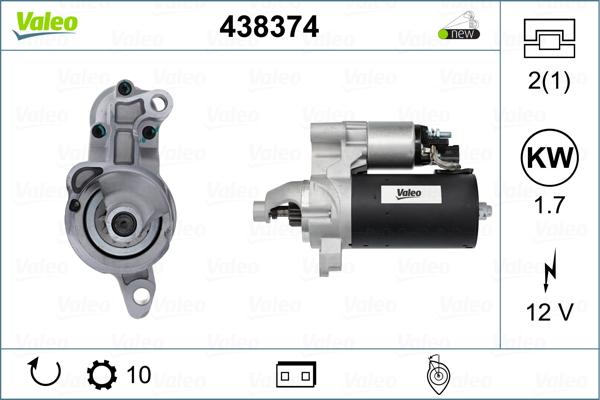 Valeo 438374 - Стартер autosila-amz.com