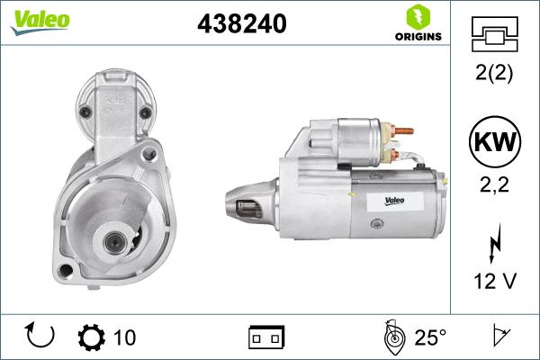 Valeo 438240 - Автозапчасть autosila-amz.com