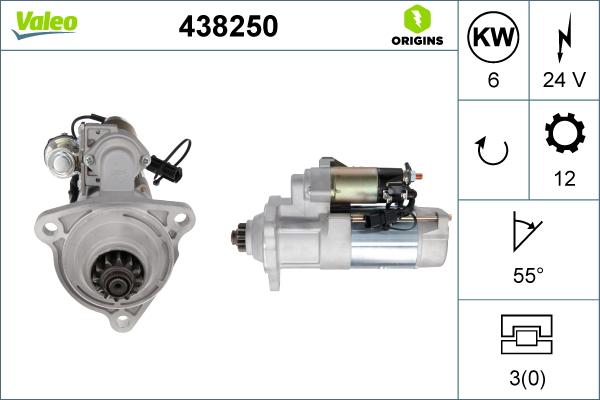 Valeo 438250 - Стартер autosila-amz.com