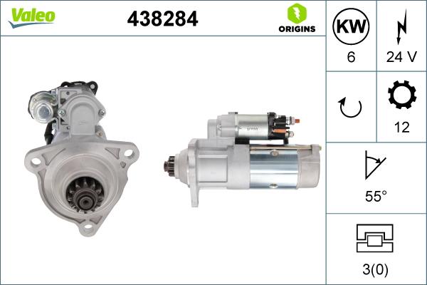 Valeo 438284 - Стартер autosila-amz.com