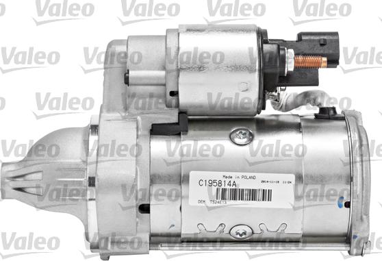 Valeo 438 231 - Стартер (12V, 2,4kW) VW CRAFTER 30-35, CRAFTER 30-50 2.5D 04.06-05.13 autosila-amz.com