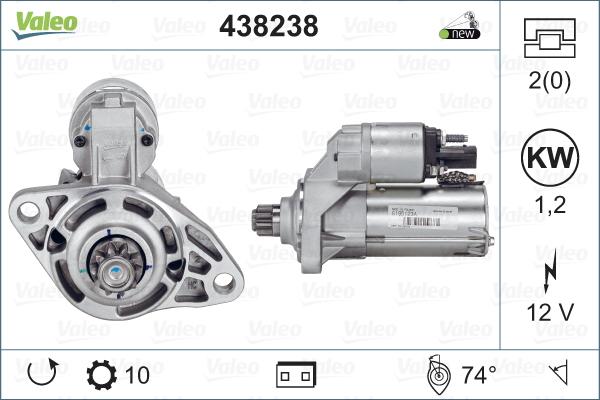 Valeo 438238 - Автозапчасть autosila-amz.com