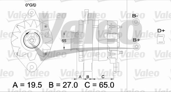 Valeo 433444 - Генератор autosila-amz.com