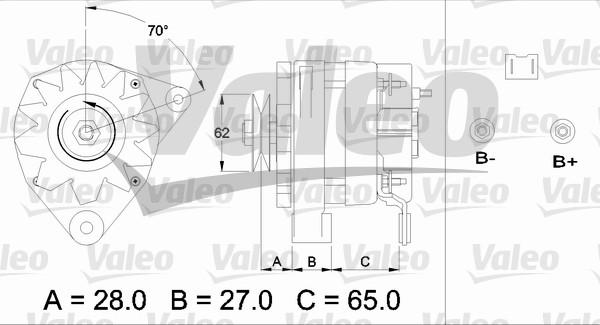 Valeo 433446 - Генератор autosila-amz.com