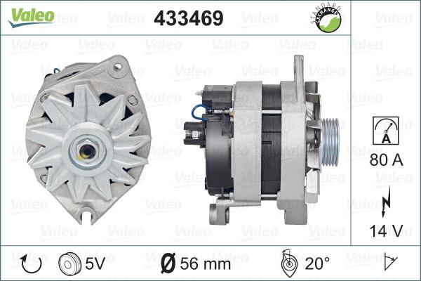 Valeo 433469 - Генератор autosila-amz.com