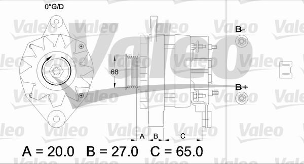 Valeo 433465 - Генератор autosila-amz.com