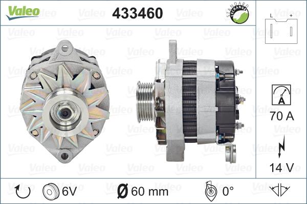 Valeo 433460 - генератор MB autosila-amz.com