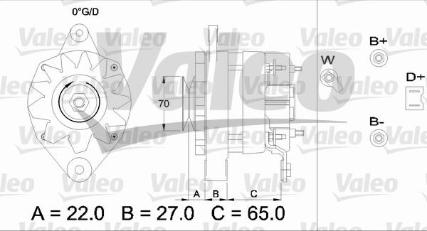 Valeo 433462 - Генератор autosila-amz.com