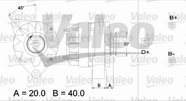 Valeo 433416 - Генератор autosila-amz.com