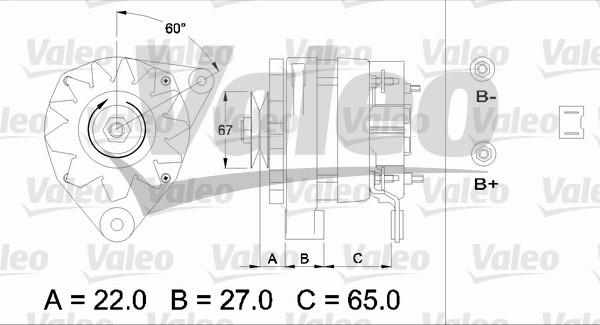 Valeo 433430 - Генератор autosila-amz.com