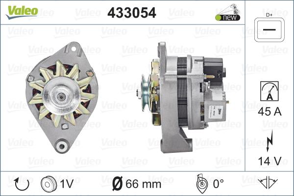 Valeo 433054 - Генератор autosila-amz.com