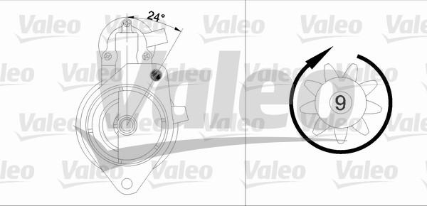 Valeo 433344 - Стартер autosila-amz.com