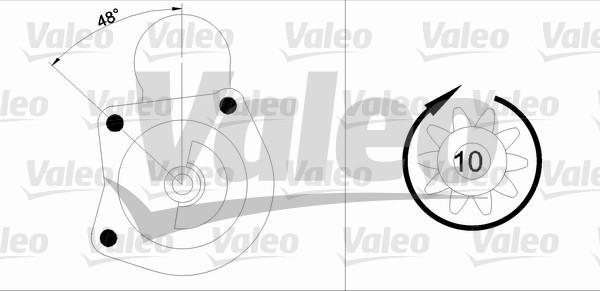 Valeo 433340 - Starter Ford 1.7 kw autosila-amz.com