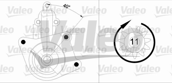 Valeo 433343 - Стартер autosila-amz.com