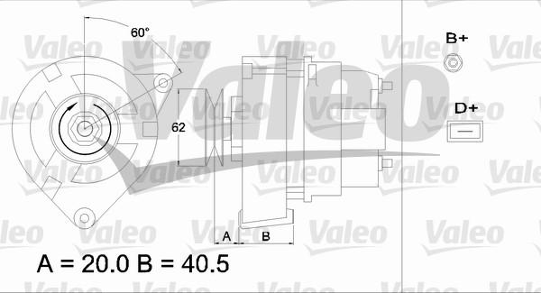 Valeo 433351 - Генератор autosila-amz.com