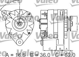 Valeo 433368 - Генератор autosila-amz.com