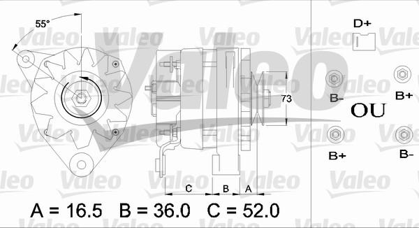 Valeo 433368 - Генератор autosila-amz.com