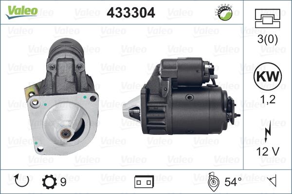 Valeo 433304 - Стартер autosila-amz.com