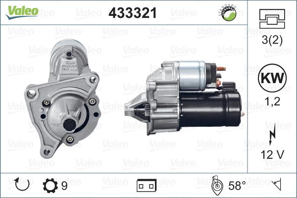 Valeo 433321 - Стартер autosila-amz.com