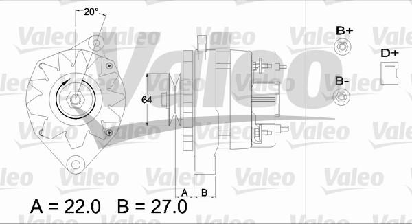 Valeo 433376 - Генератор autosila-amz.com