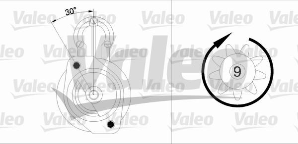 Valeo 433294 - Стартер Mercedes 2.7 kw autosila-amz.com