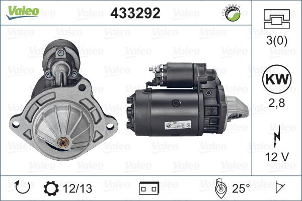 Valeo 433292 - Стартер autosila-amz.com