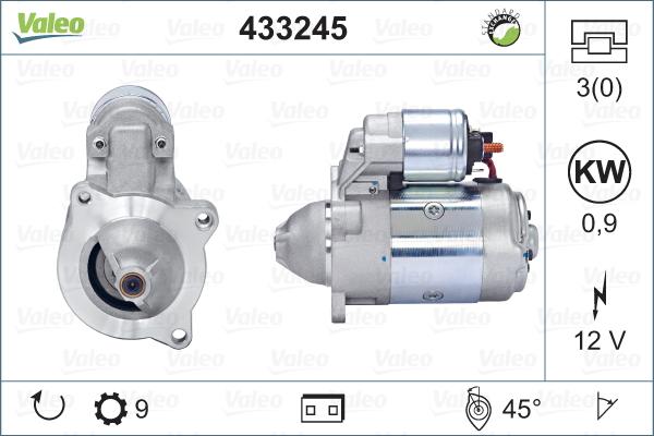 Valeo 433245 - Стартер autosila-amz.com