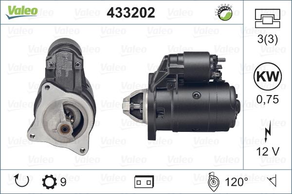 Valeo 433202 - Стартер autosila-amz.com