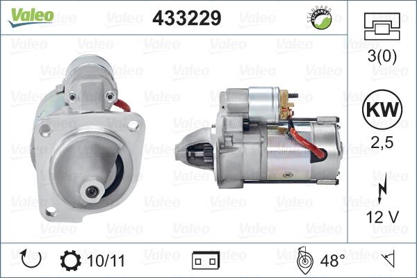 Valeo 433229 - Стартер autosila-amz.com