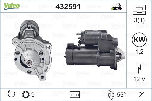 Valeo 432591 - Стартер autosila-amz.com