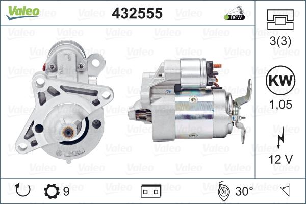 Valeo 432555 - Стартер autosila-amz.com