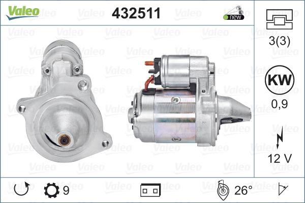 Valeo 432511 - Стартер autosila-amz.com