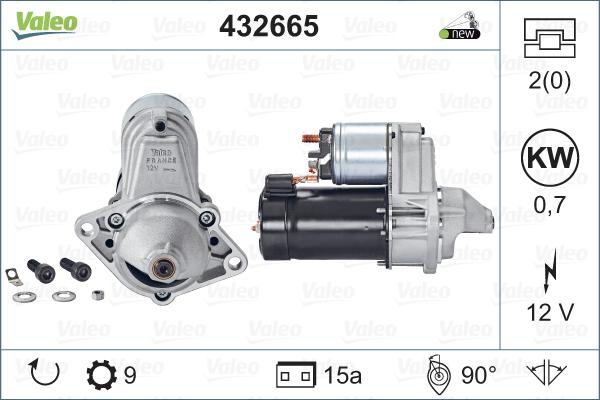 Valeo 432665 - Стартер autosila-amz.com