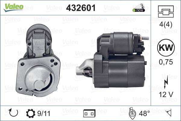 Valeo 432601 - Стартер autosila-amz.com