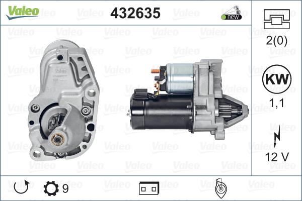 Valeo 432635 - Стартер autosila-amz.com