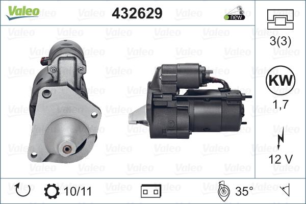 Valeo 432629 - Стартер autosila-amz.com