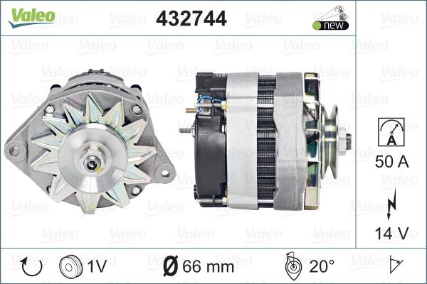 Valeo 432744 - Генератор autosila-amz.com