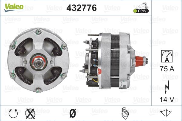 Valeo 432776 - Генератор autosila-amz.com