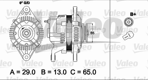 Valeo 437490 - Генератор autosila-amz.com