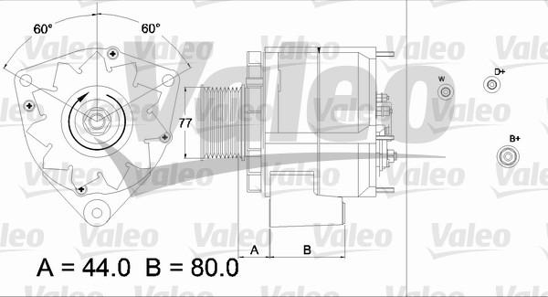 Valeo 437440 - Генератор autosila-amz.com