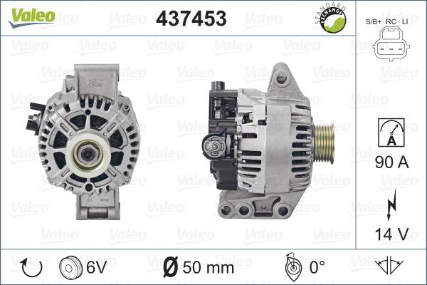 Valeo 437453 - Генератор autosila-amz.com