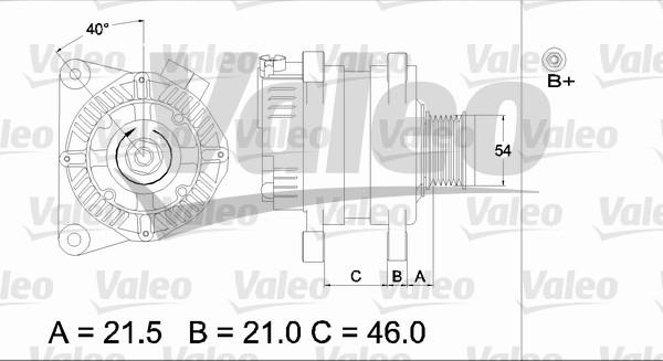 Valeo 437407 - Генератор autosila-amz.com