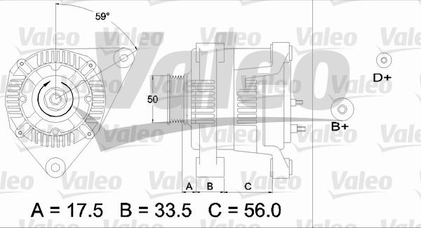 Valeo 437413 - Генератор autosila-amz.com