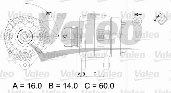 Valeo 437412 - Генератор autosila-amz.com