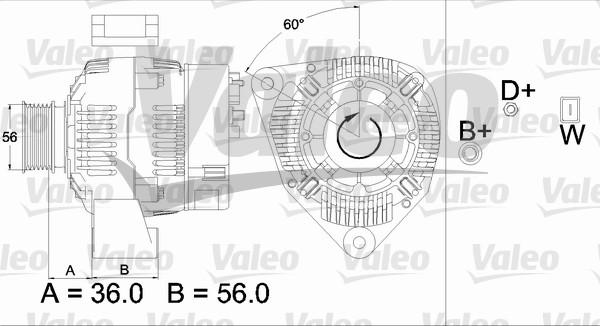 Valeo 437489 - Генератор autosila-amz.com