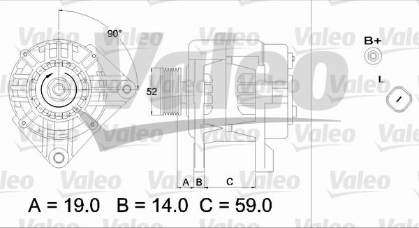 Valeo 437424 - Генератор autosila-amz.com