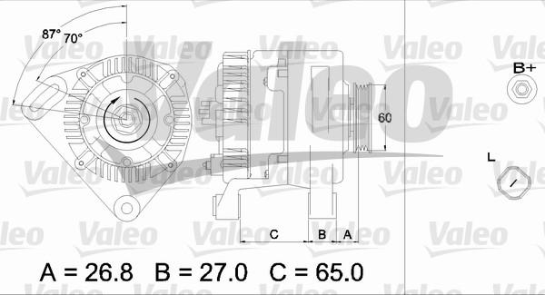 Valeo 437428 - Генератор autosila-amz.com