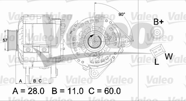 Valeo 437477 - Генератор autosila-amz.com