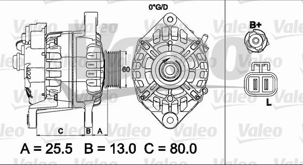 Valeo 437501 - Генератор autosila-amz.com