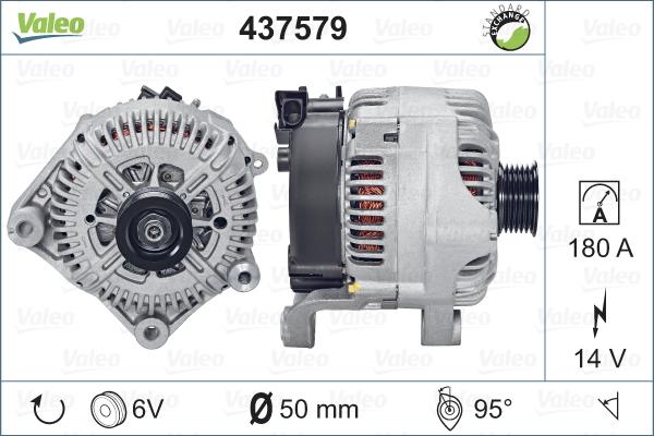 Valeo 437579 - Генератор autosila-amz.com